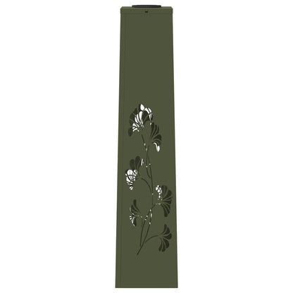 Faro LED solare per sentieri 2 pcs Verde oliva