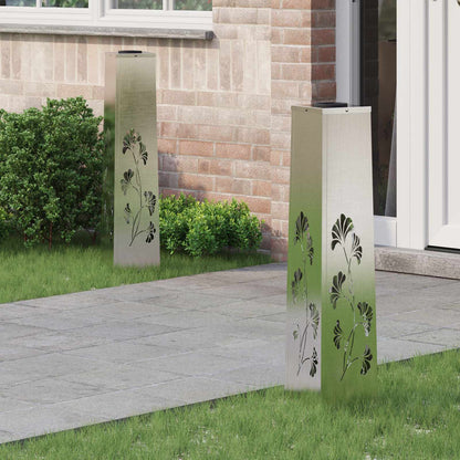 Faro LED solare per sentieri 2 pcs Acciaio inossidabile