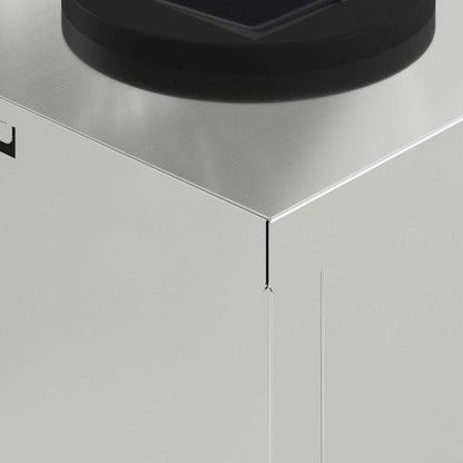 Faro LED solare per sentieri 2 pcs Zincato Zincato