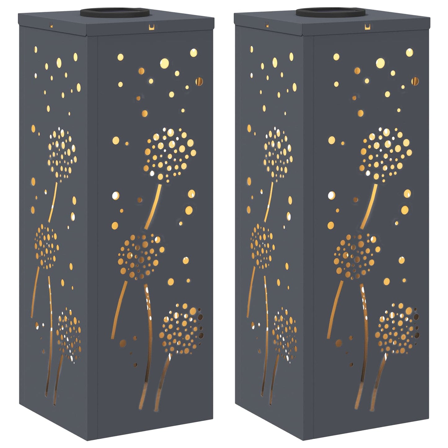 Faro LED solare per sentieri 2 pcs Antracite