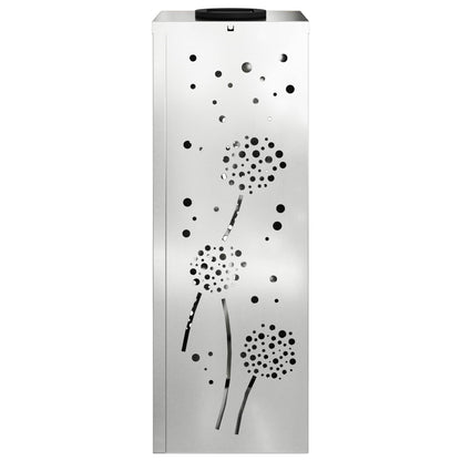 Faro LED solare per sentieri 2 pcs Argento Acciaio zincato