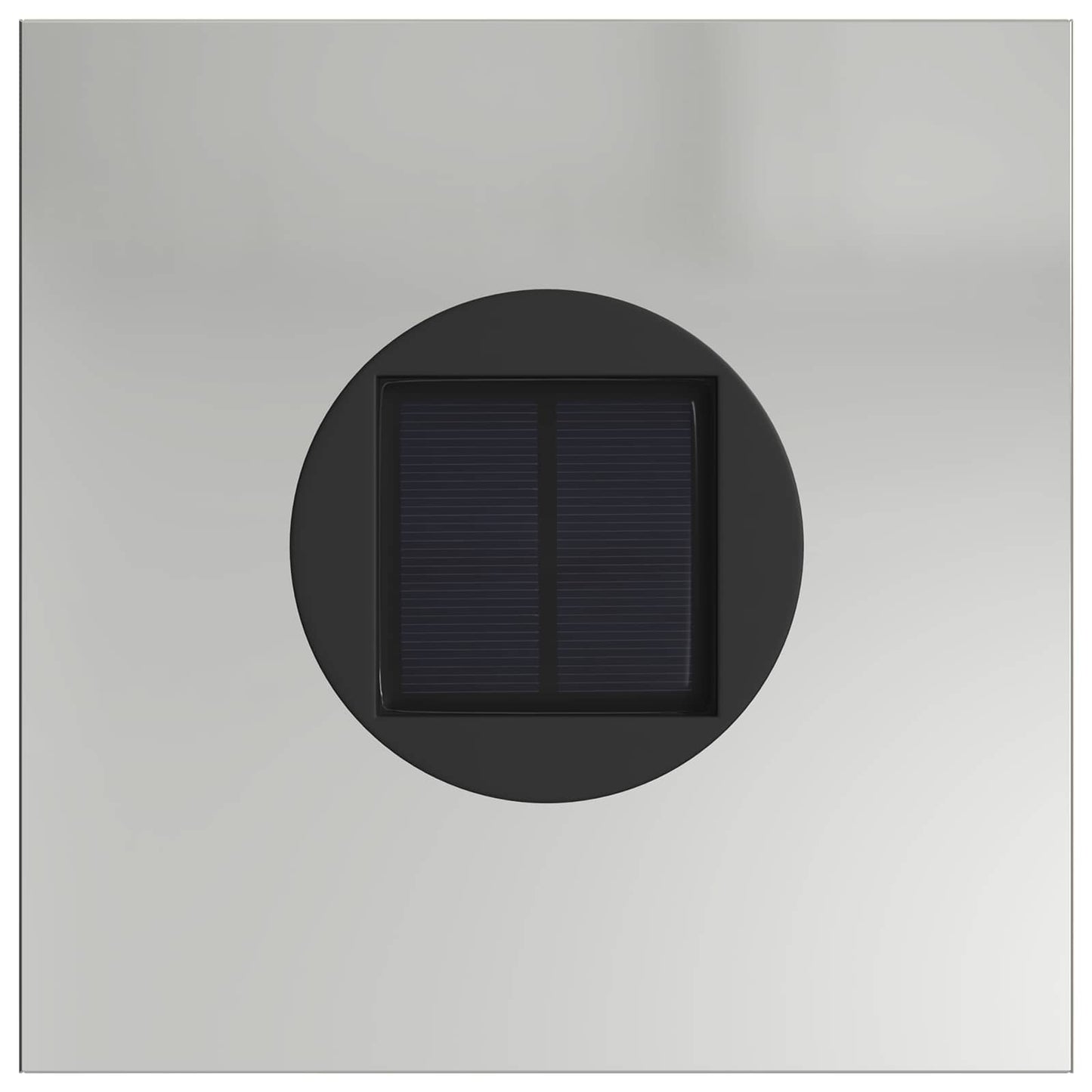 Faro LED solare per sentieri 2 pcs Argento Acciaio zincato