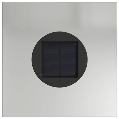 Faro LED solare per sentieri 2 pcs Argento Acciaio zincato