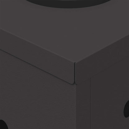Faro LED solare per sentieri 2 pcs Nero | homemem39