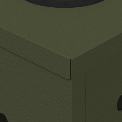 Faro LED solare per sentieri 2 pcs Verde oliva | homemem39