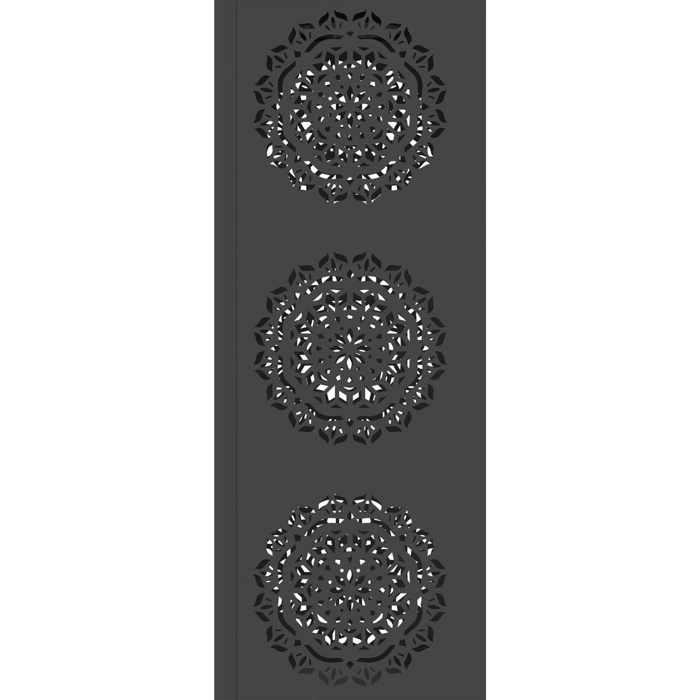 Faro LED solare per sentieri 2 pcs Nero
