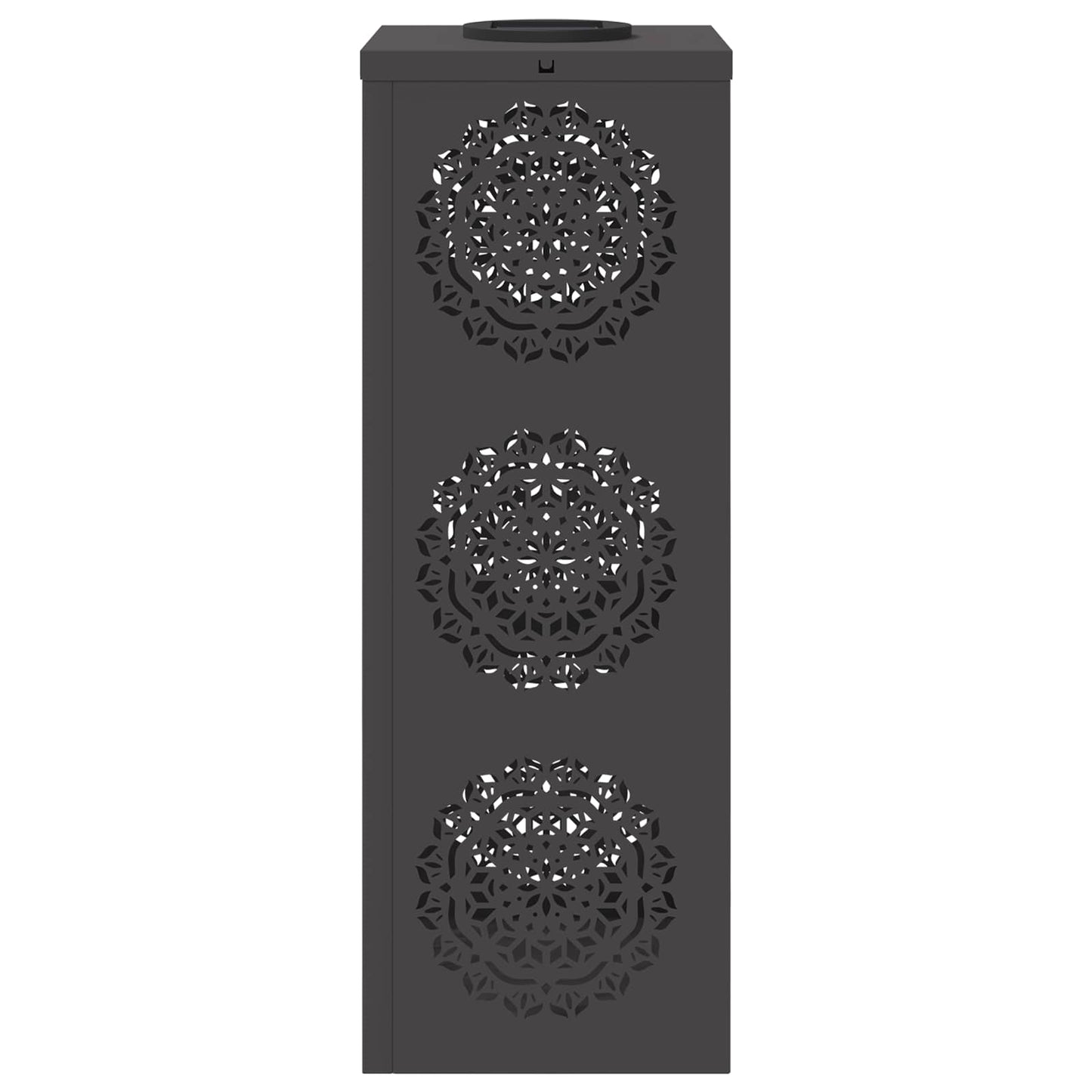 Faro LED solare per sentieri 2 pcs Nero