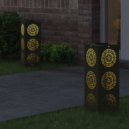 Faro LED solare per sentieri 2 pcs Verde oliva