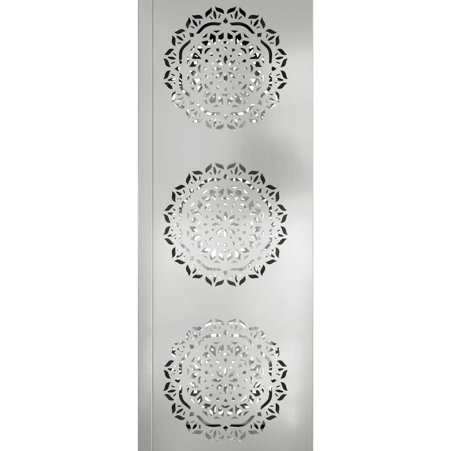 Faro LED solare per sentieri 2 pcs Argento Acciaio zincato