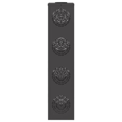 Faro LED solare per sentieri 2 pcs Nero