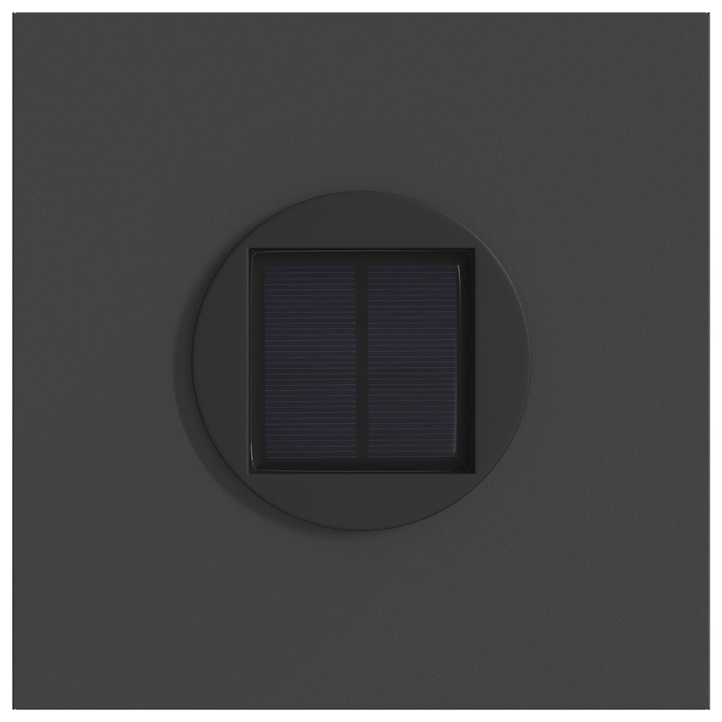 Faro LED solare per sentieri 2 pcs Nero