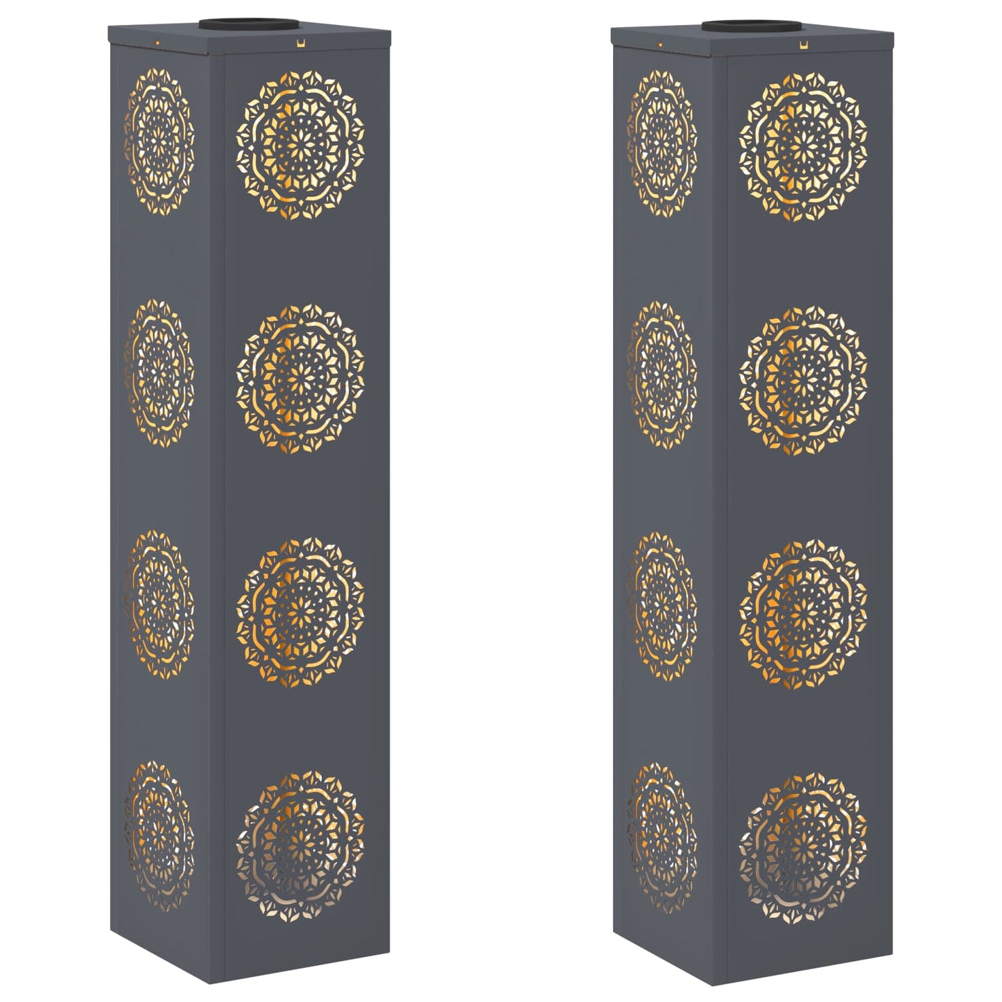 Faro LED solare per sentieri 2 pcs Antracite