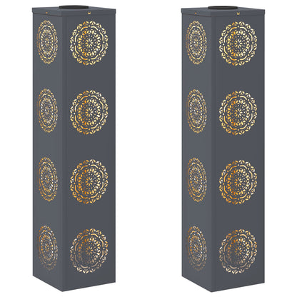 Faro LED solare per sentieri 2 pcs Antracite