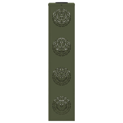 Faro LED solare per sentieri 2 pcs Verde oliva