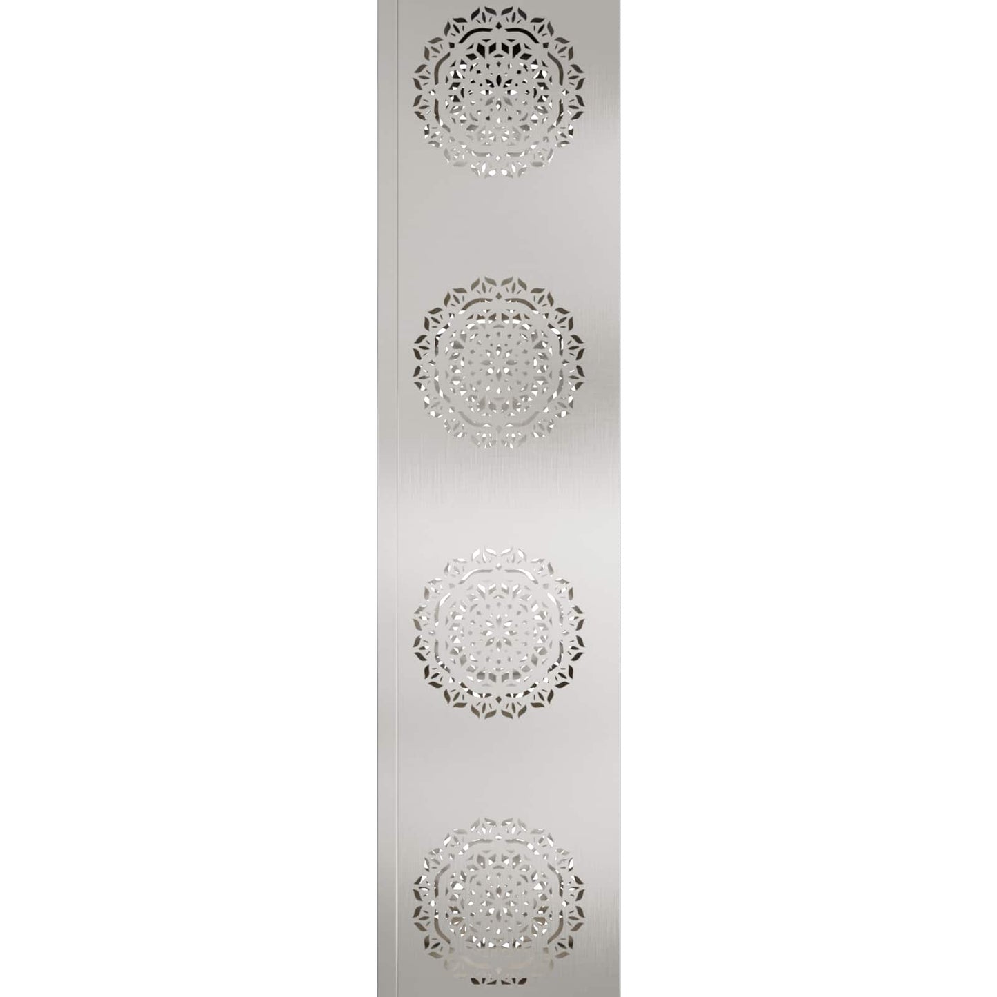 Faro LED solare per sentieri 2 pcs Argento Acciaio inossidabile