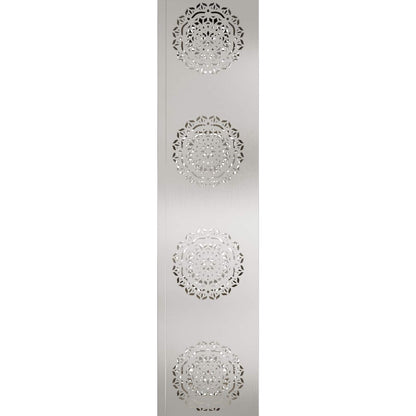 Faro LED solare per sentieri 2 pcs Argento Acciaio inossidabile