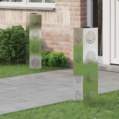 Faro LED solare per sentieri 2 pcs Acciaio inossidabile