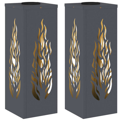 Faro LED solare per sentieri 2 pcs Antracite