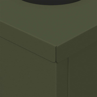 Faro LED solare per sentieri 2 pcs Verde oliva