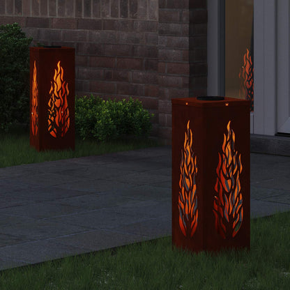Faro LED solare per sentieri 2 pcs Bronzo