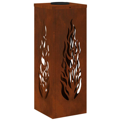 Faro LED solare per sentieri 2 pcs Acciaio Corten