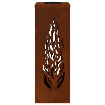 Faro LED solare per sentieri 2 pcs Acciaio Corten