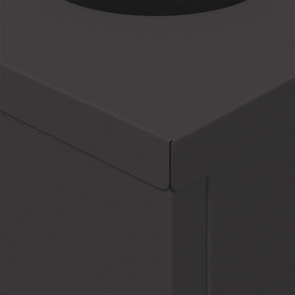 Faro LED solare per sentieri 2 pcs Nero