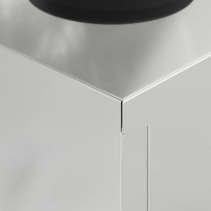 Faro LED solare per sentieri 2 pcs Zincato Zincato