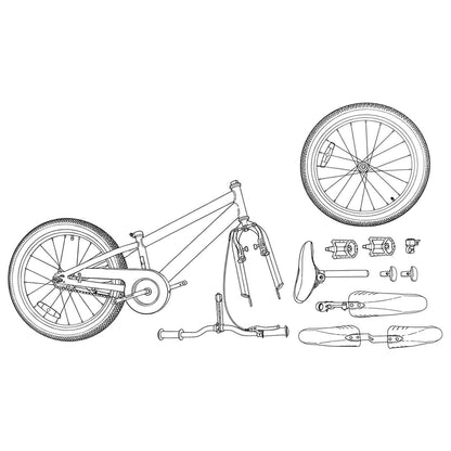 Bicicletta per Bambini 18 Pollici per bambini dai 5 ai 7 anni | homemem39
