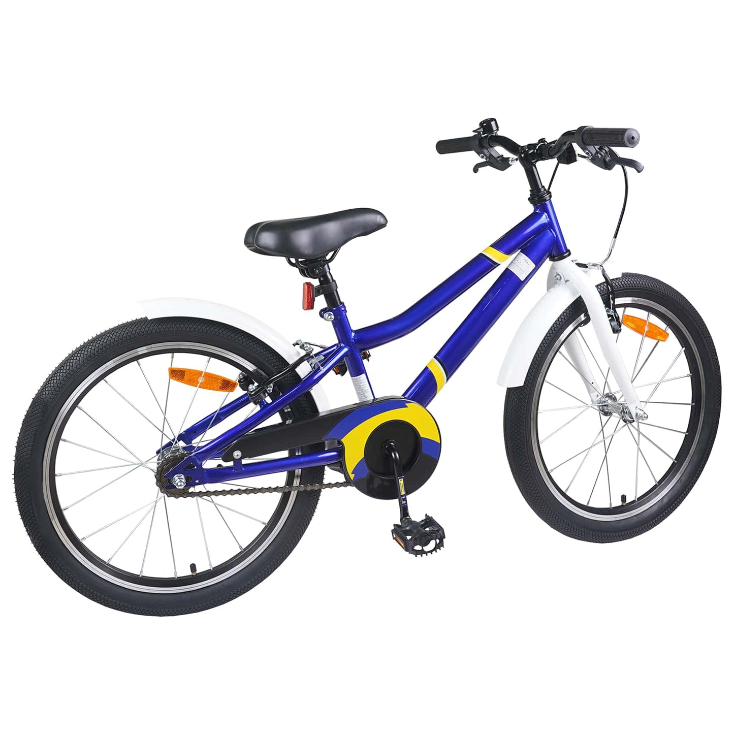 Bicicletta per Bambini 24 Pollici per 8-12 anni Blu e bianco