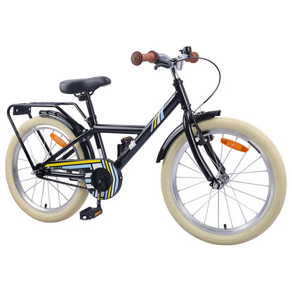 Bicicletta per Bambini 24 Pollici per 8-12 anni Nero
