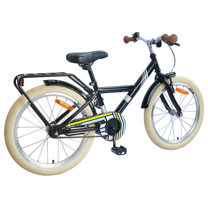 Bicicletta per Bambini 24 Pollici per 8-12 anni Nero