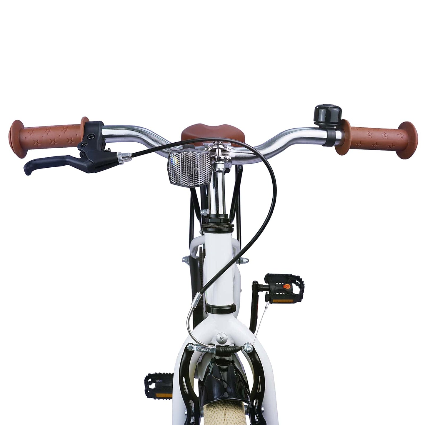 Bicicletta per Bambini 24 Pollici per 8-12 anni Bianco | homemem39