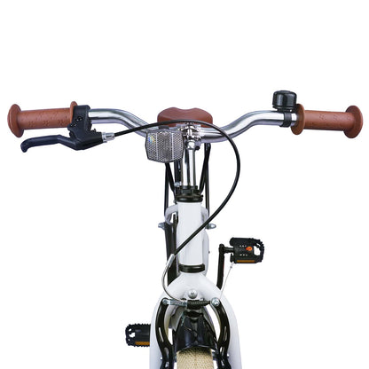 Bicicletta per Bambini 24 Pollici per 8-12 anni Bianco