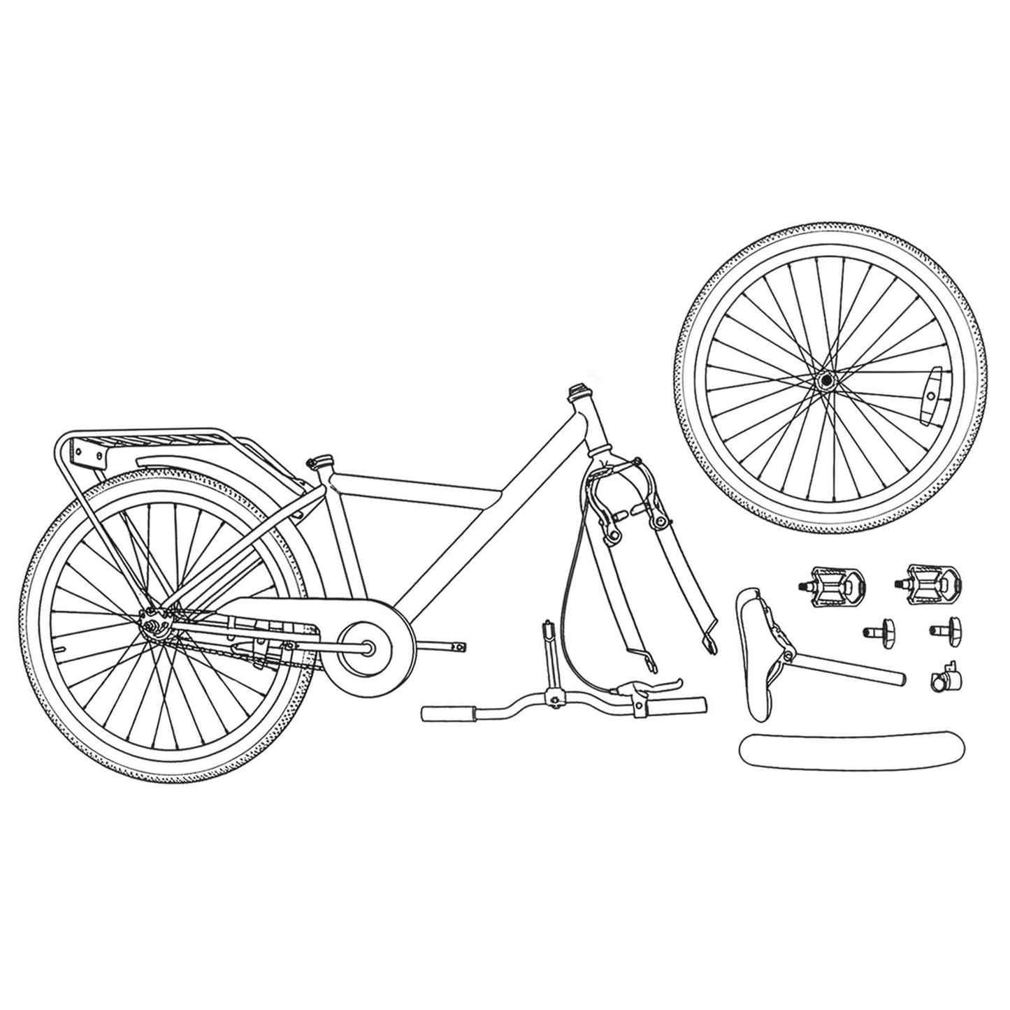 Bicicletta per Bambini 18 Pollici per bambini dai 5 ai 7 anni | homemem39
