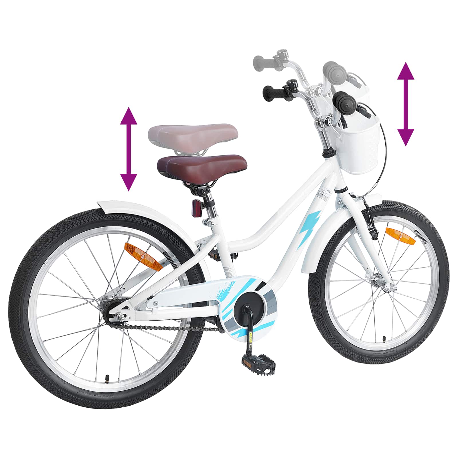 Bicicletta per Bambini 18 Pollici per bambini dai 5 ai 7 anni | homemem39
