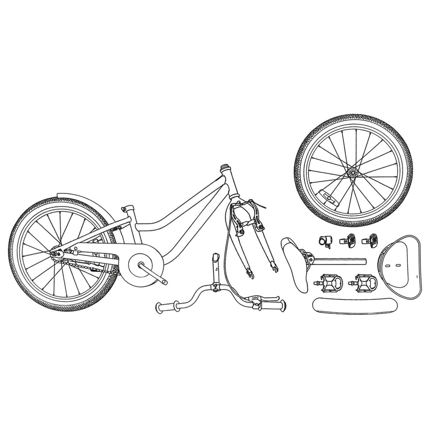 Bicicletta per Bambini 18 Pollici per bambini dai 5 ai 7 anni | homemem39