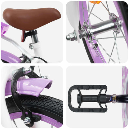 Bicicletta per Bambini 12 Pollici per bambini di 2-4 anni Viola | homemem39