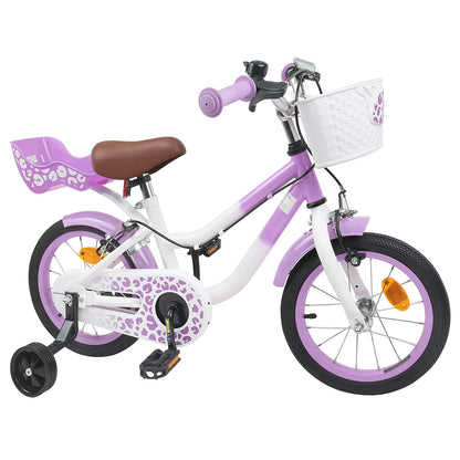 Bicicletta per Bambini 12 Pollici per bambini di 2-4 anni Viola | homemem39