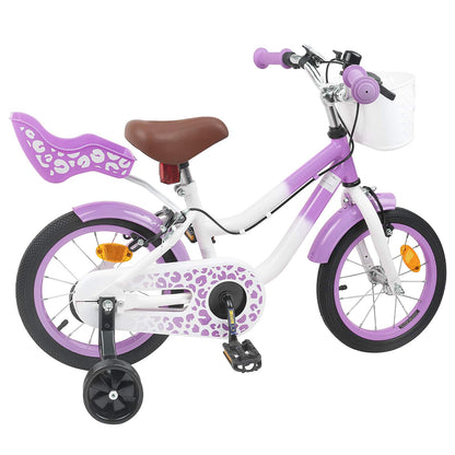 Bicicletta per Bambini 12 Pollici per bambini di 2-4 anni Viola | homemem39