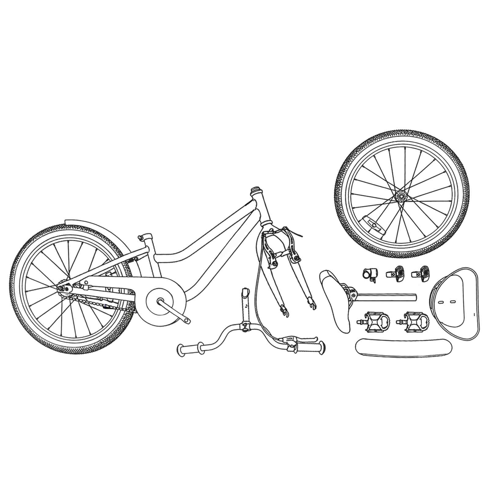 Bicicletta per Bambini 18 Pollici per bambini dai 5 ai 7 anni | homemem39