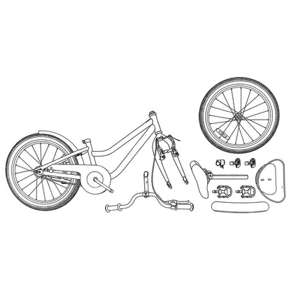Bicicletta per Bambini 18 Pollici per bambini dai 5 ai 7 anni | homemem39