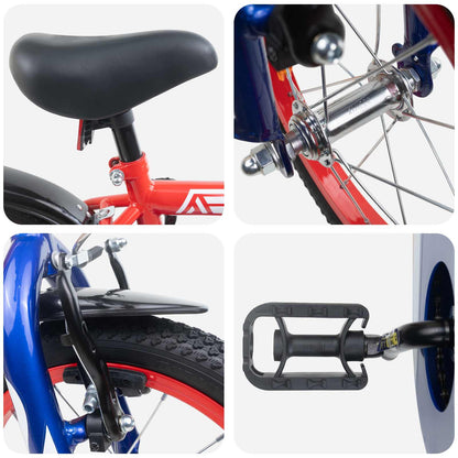 Bicicletta per Bambini 12 Pollici per bambini di 2-4 anni Rosso | homemem39