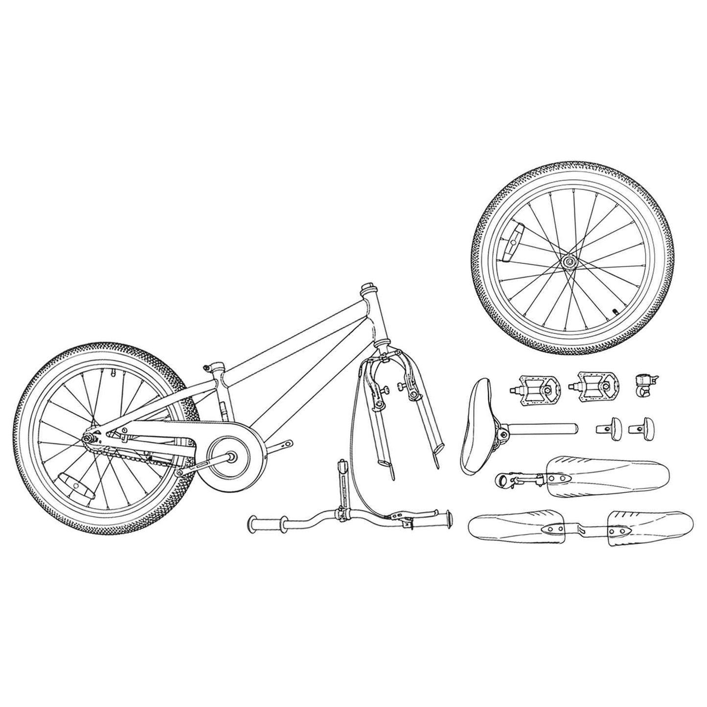 Bicicletta per Bambini 18 Pollici per bambini dai 5 ai 7 anni | homemem39