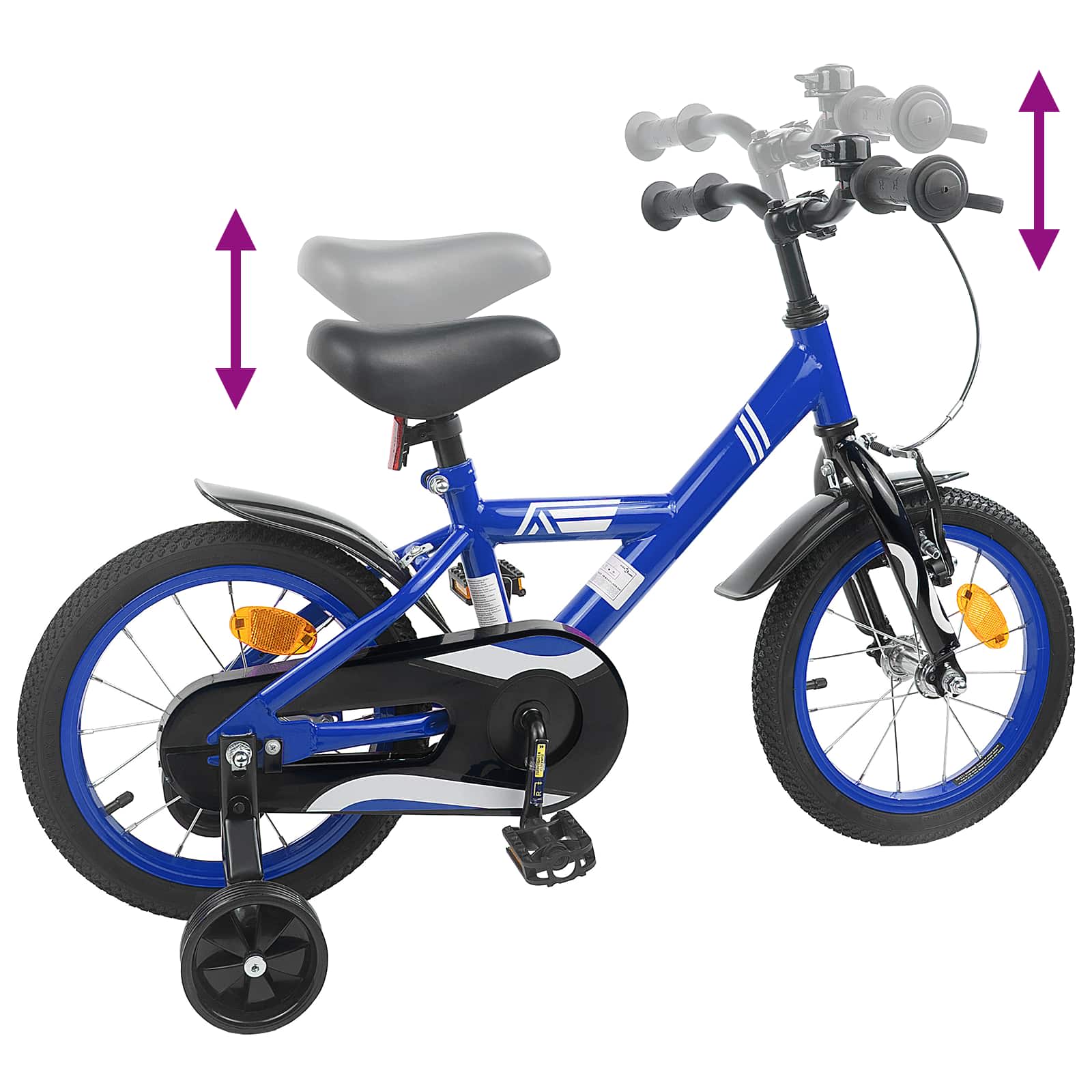 Bicicletta per Bambini 12 Pollici per bambini di 2-4 anni | homemem39