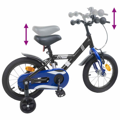 Bicicletta per Bambini 12 Pollici per bambini di 2-4 anni Nero | homemem39