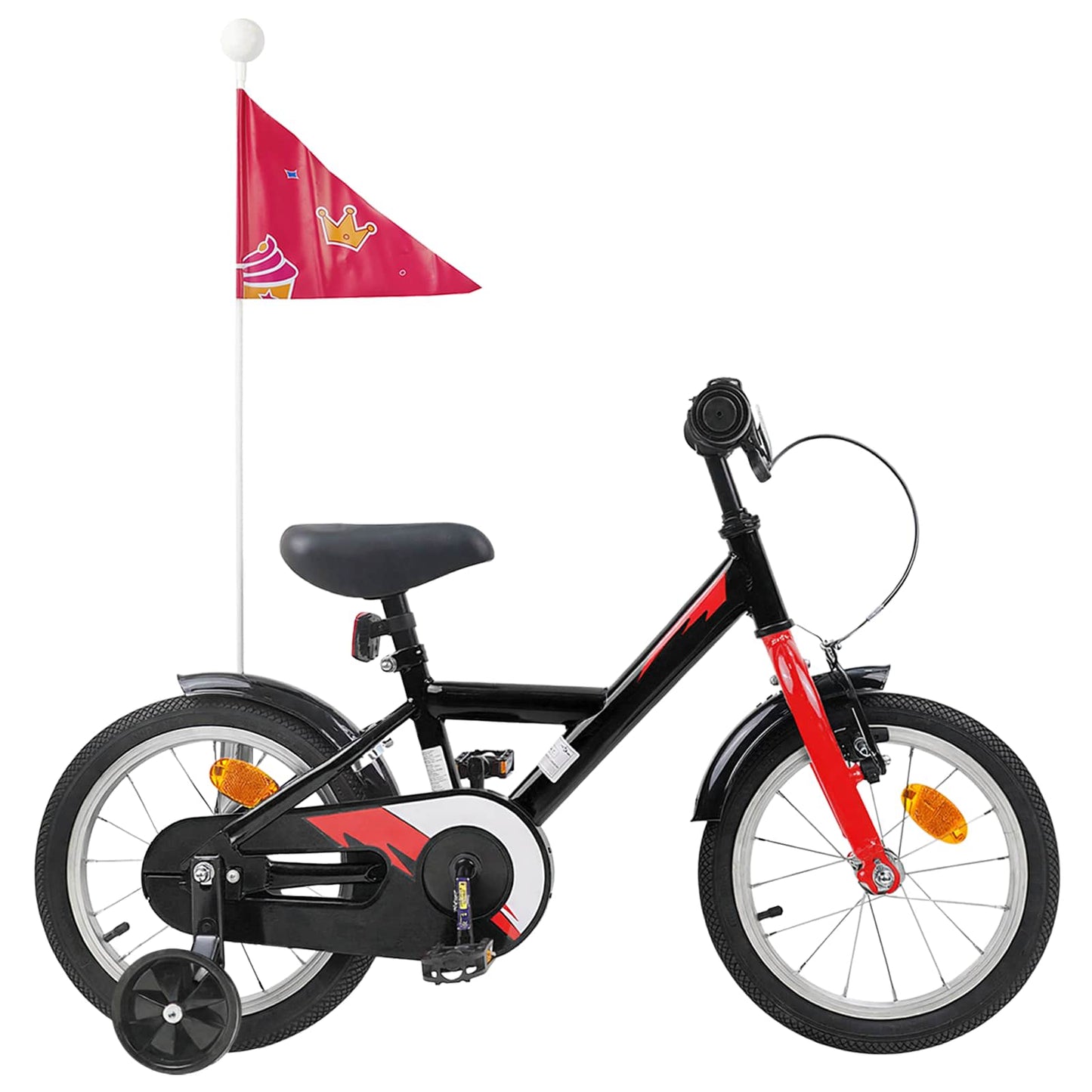 Bicicletta per Bambini 12 Pollici per bambini di 2-4 anni Nero | homemem39