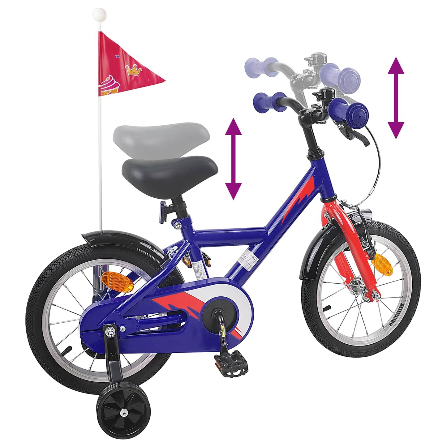 Bicicletta per Bambini 12 Pollici per bambini di 2-4 anni | homemem39