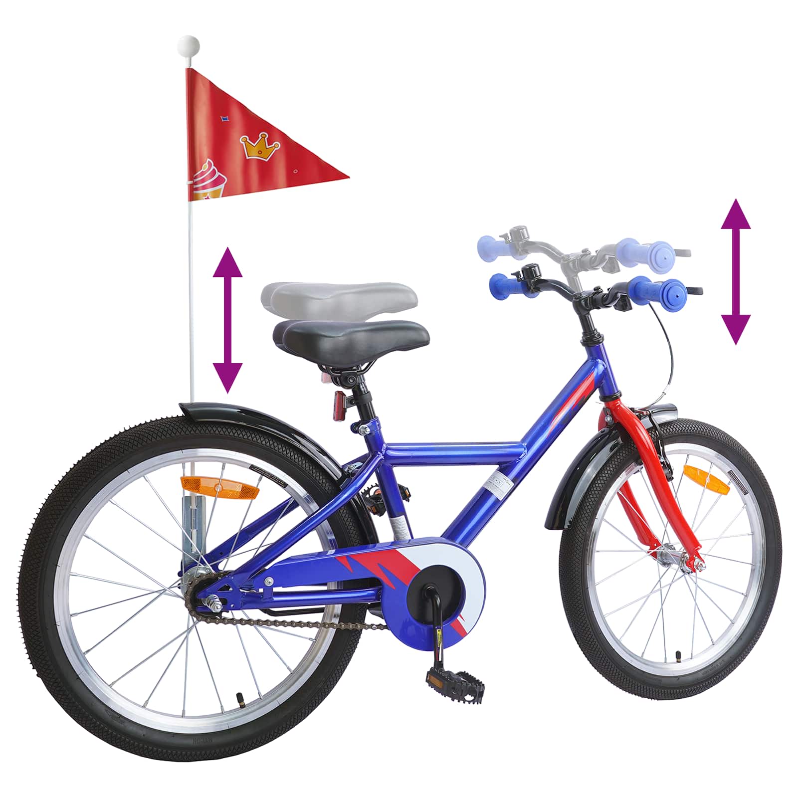 Bicicletta per Bambini 18 Pollici per bambini dai 5 ai 7 anni | homemem39