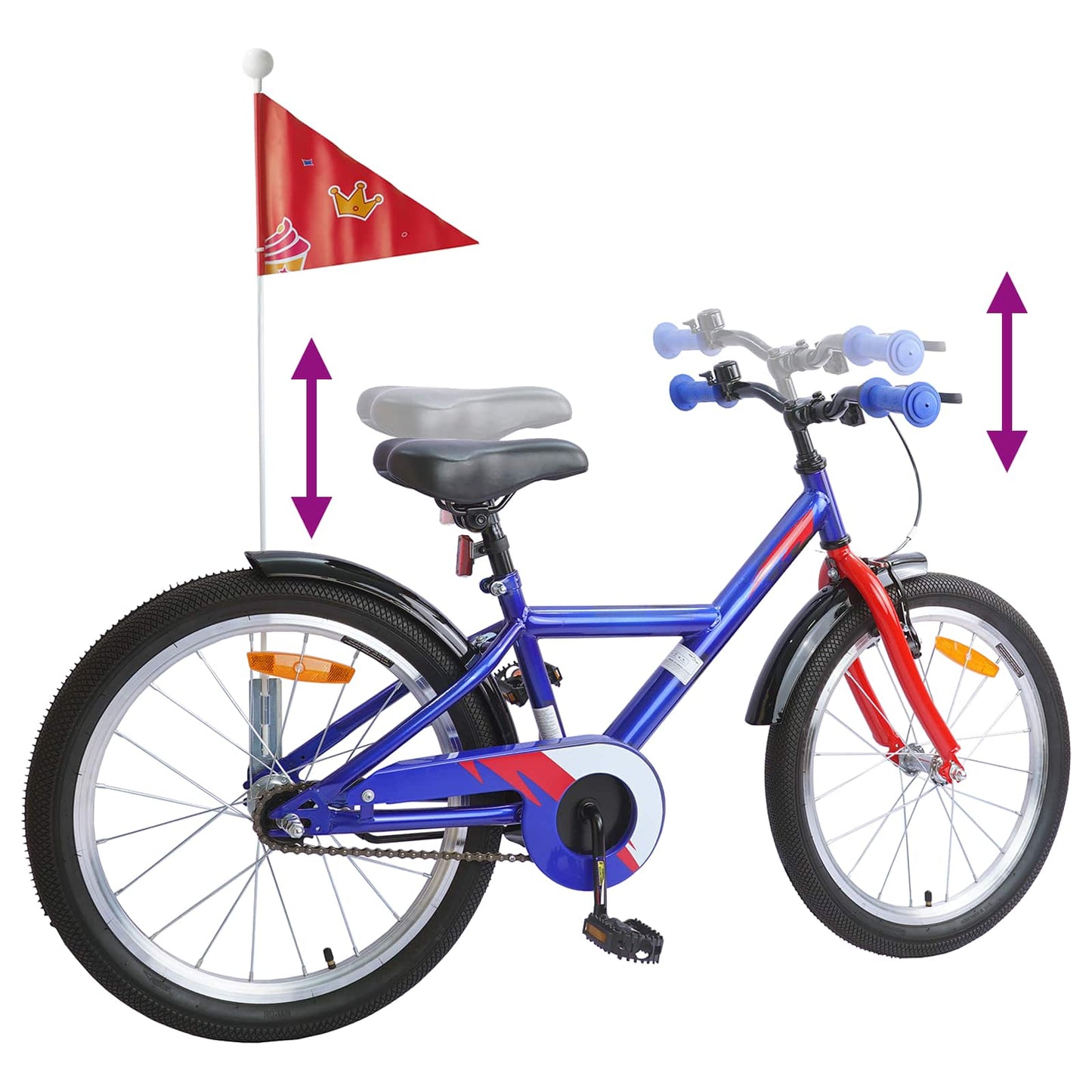 Bicicletta per Bambini 18 Pollici per bambini dai 5 ai 7 anni